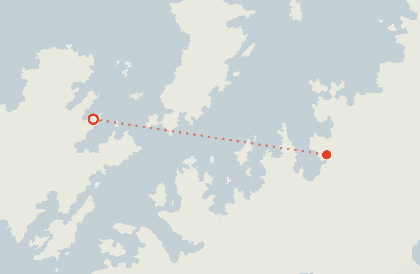 Activity map — real sighting points on an OpenStreetMap basemap