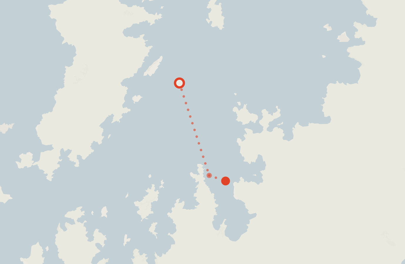 Activity map — real sighting points on an OpenStreetMap basemap