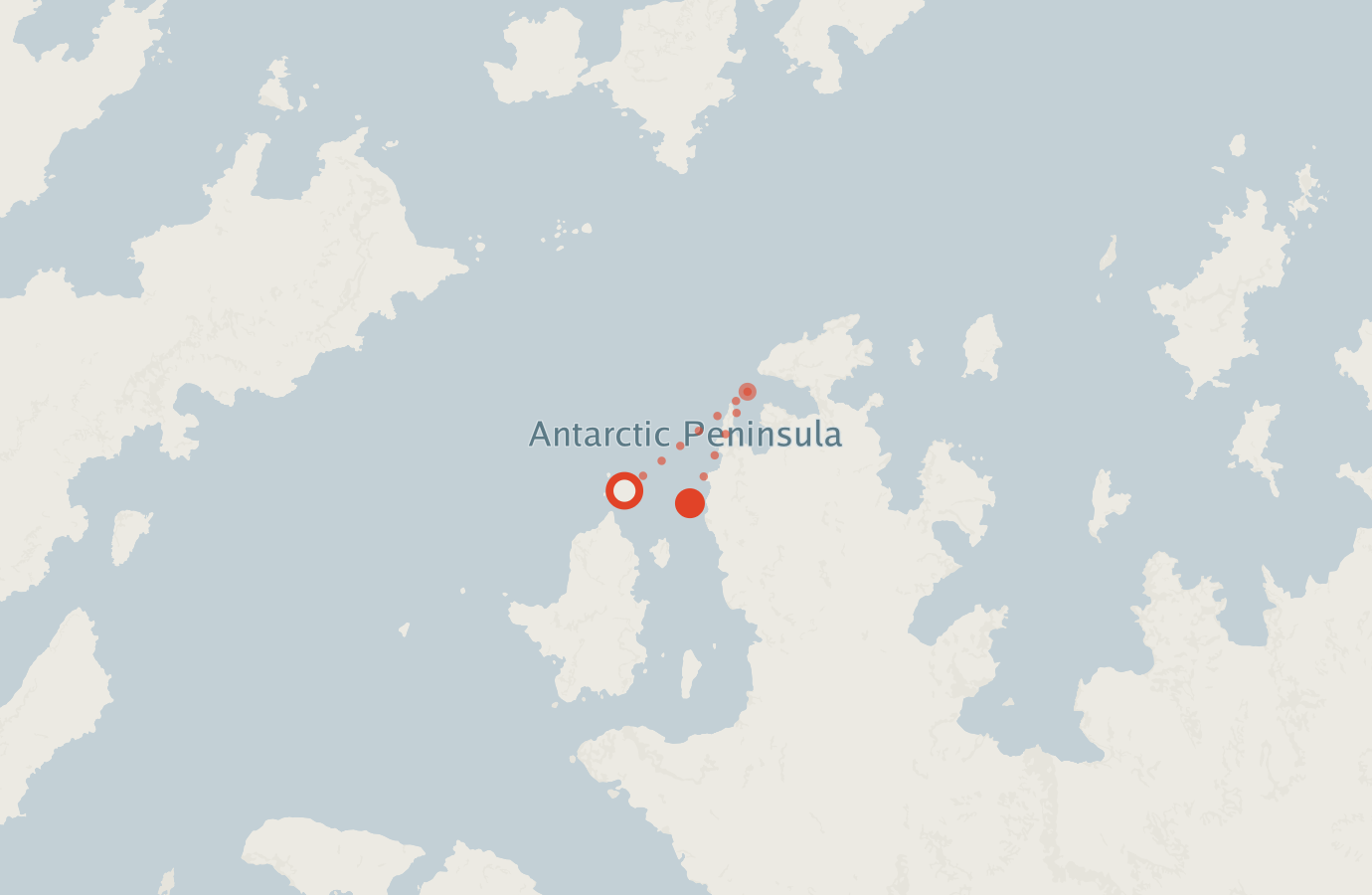 Activity map — real sighting points on an OpenStreetMap basemap