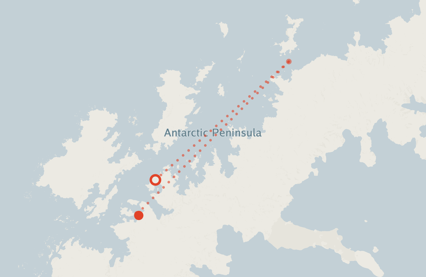 Activity map — real sighting points on an OpenStreetMap basemap