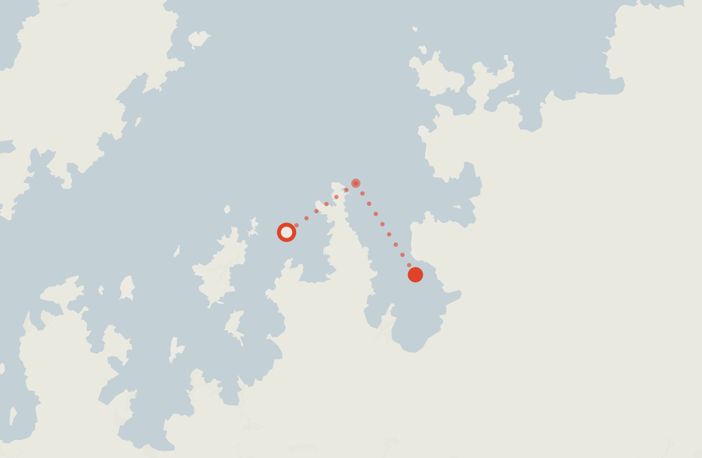 Activity map — real sighting points on an OpenStreetMap basemap