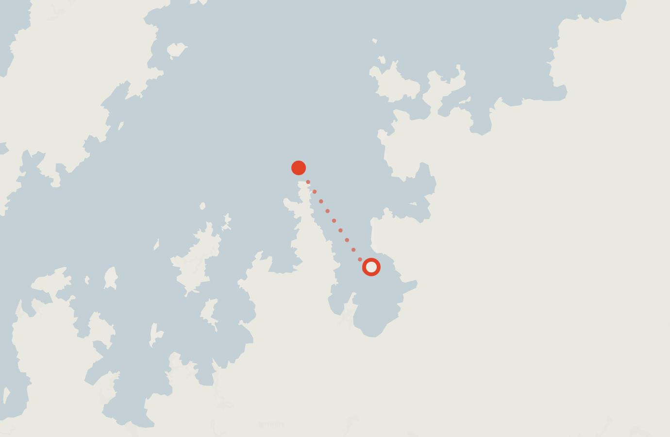Activity map — real sighting points on an OpenStreetMap basemap