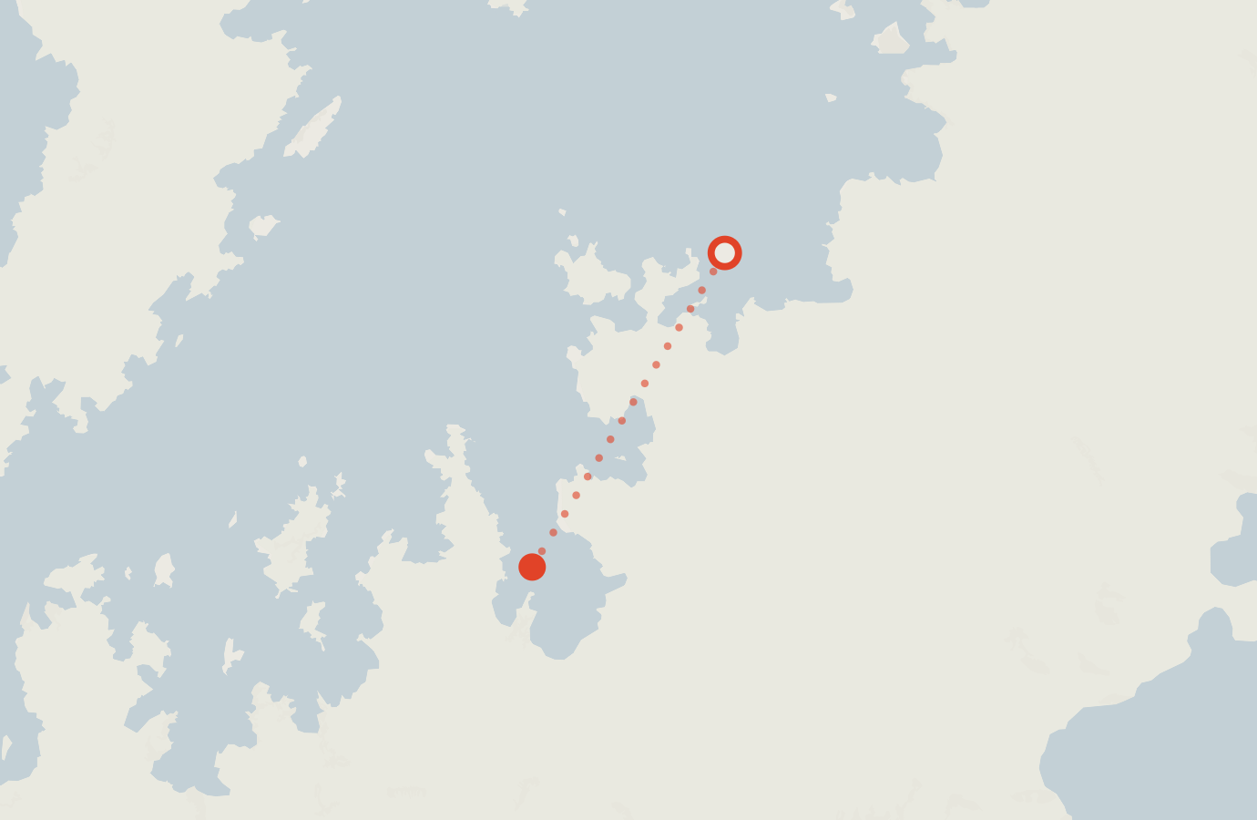 Activity map — real sighting points on an OpenStreetMap basemap