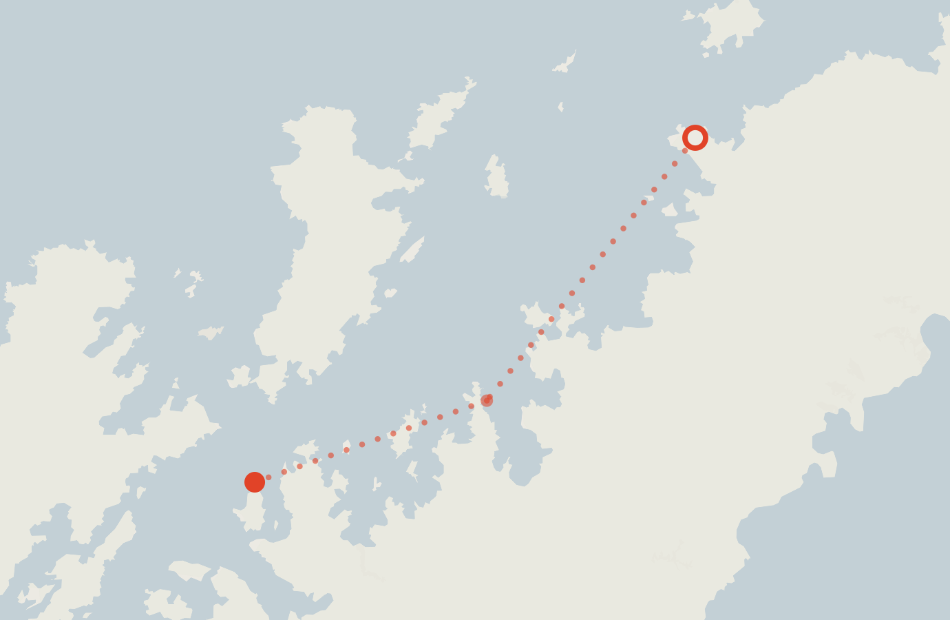 Activity map — real sighting points on an OpenStreetMap basemap