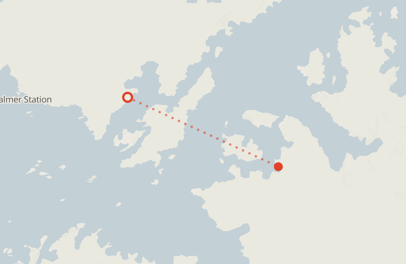 Activity map — real sighting points on an OpenStreetMap basemap