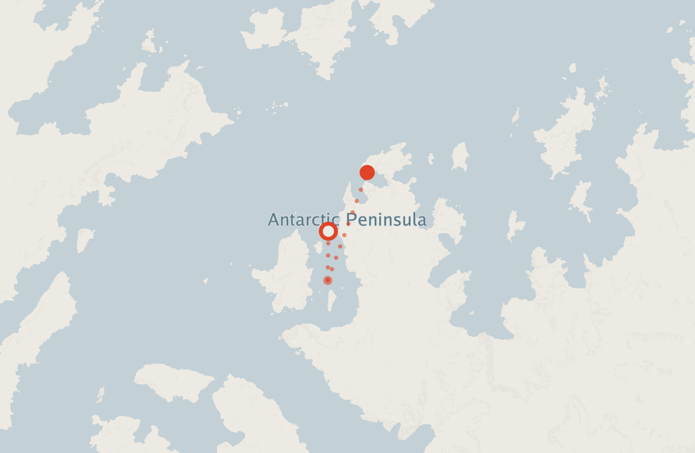 Activity map — real sighting points on an OpenStreetMap basemap