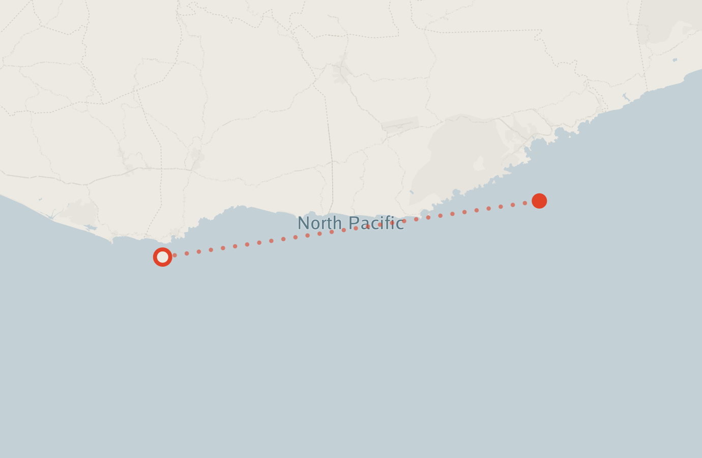 Activity map — real sighting points on an OpenStreetMap basemap
