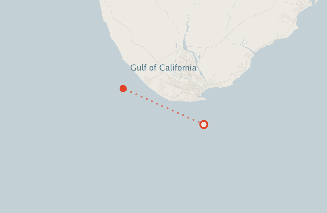 Activity map — real sighting points on an OpenStreetMap basemap
