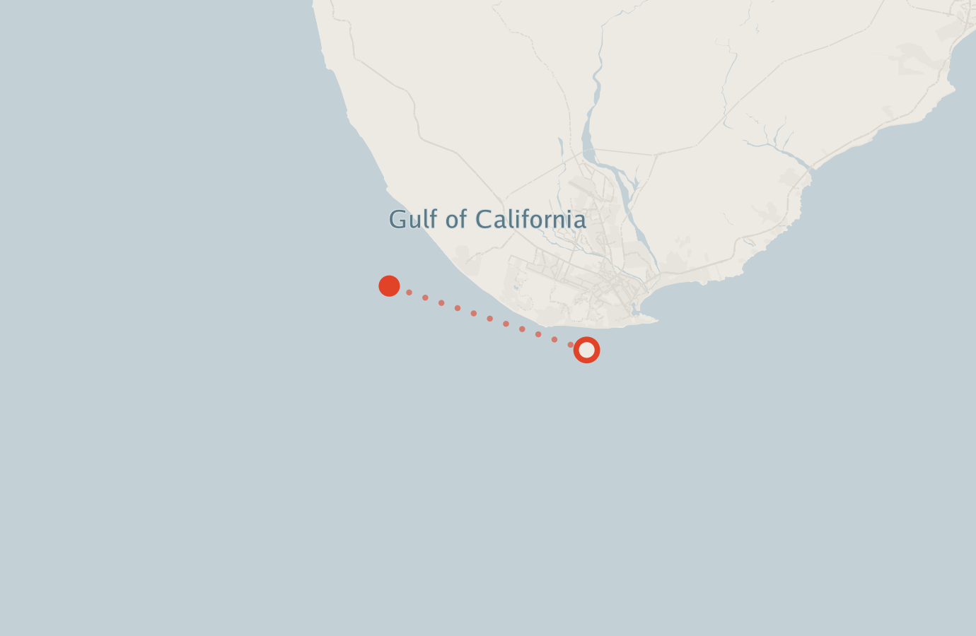 Activity map — real sighting points on an OpenStreetMap basemap