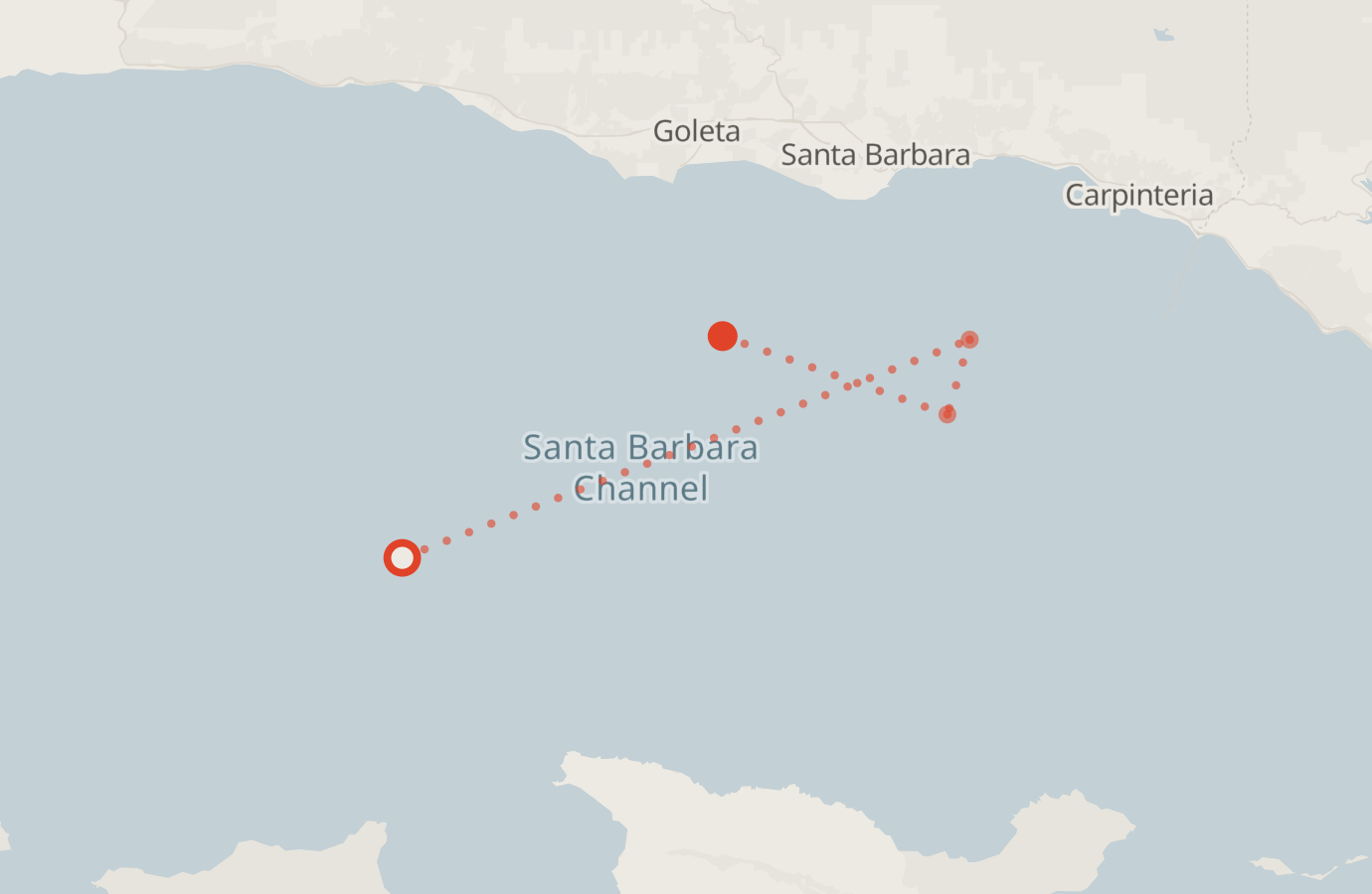 Activity map — real sighting points on an OpenStreetMap basemap