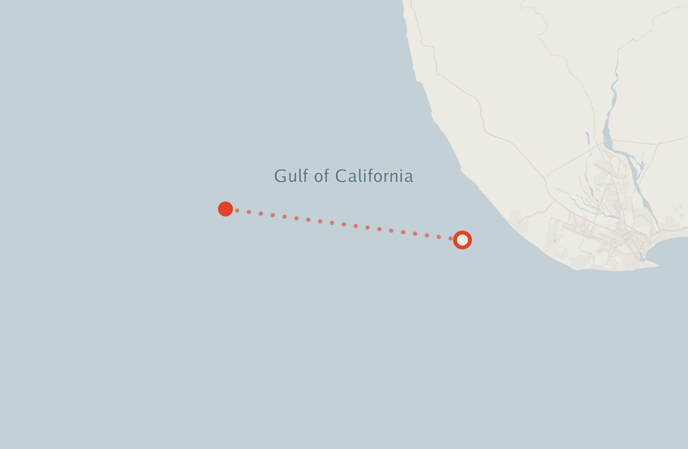 Activity map — real sighting points on an OpenStreetMap basemap