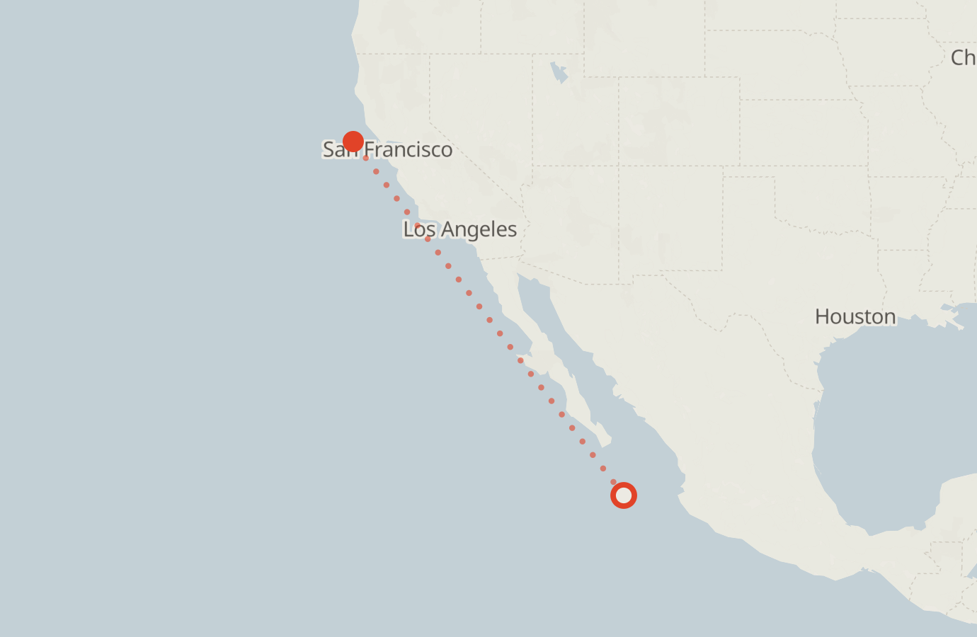 Activity map — real sighting points on an OpenStreetMap basemap