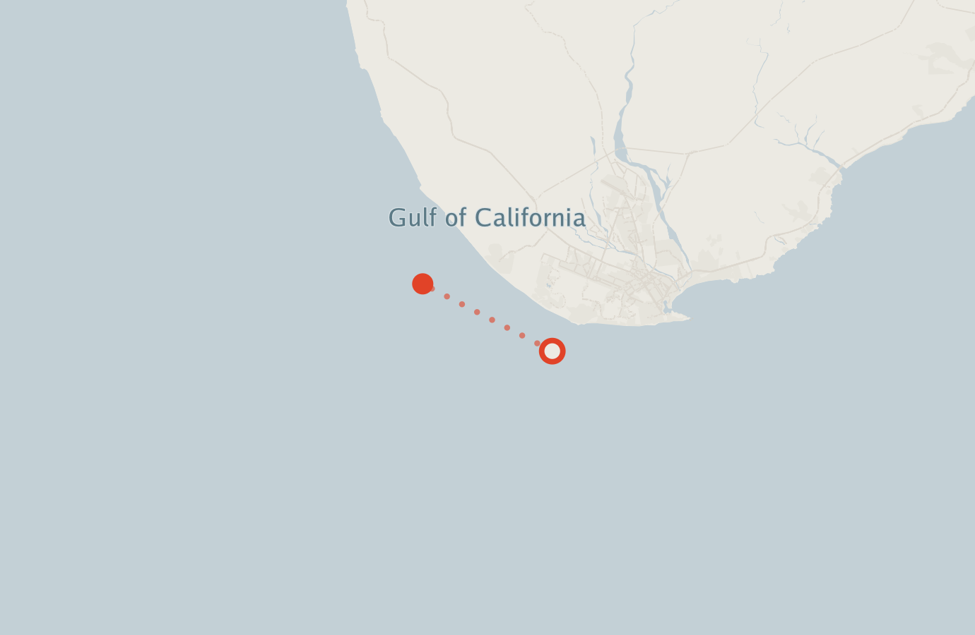 Activity map — real sighting points on an OpenStreetMap basemap