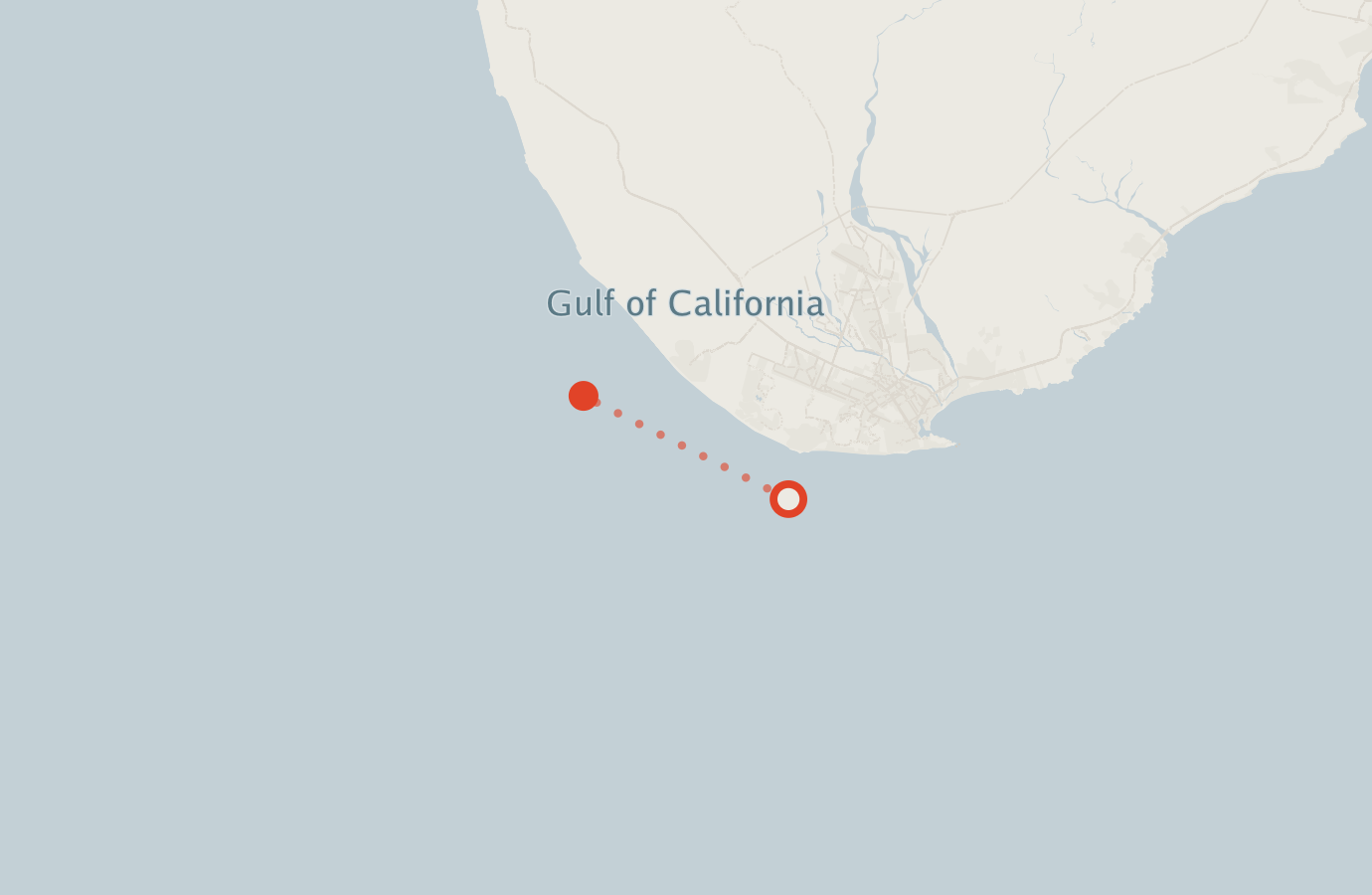 Activity map — real sighting points on an OpenStreetMap basemap
