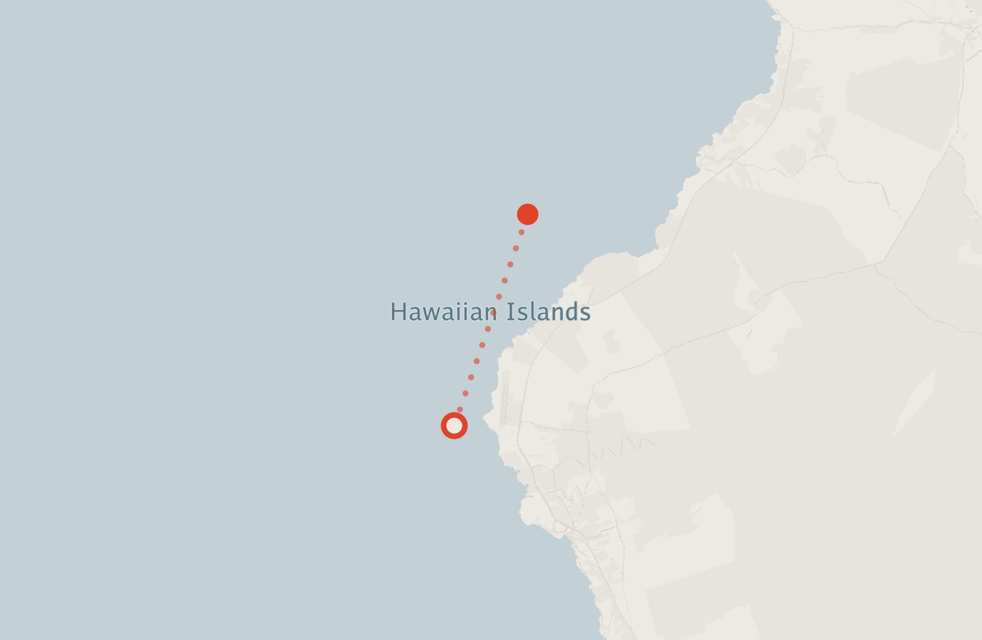 Activity map — real sighting points on an OpenStreetMap basemap