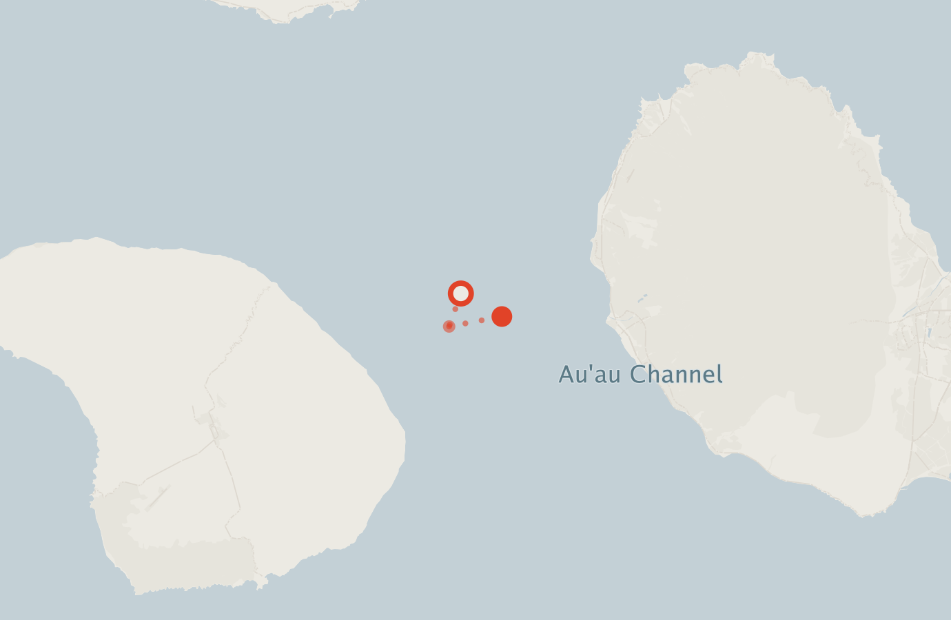 Activity map — real sighting points on an OpenStreetMap basemap