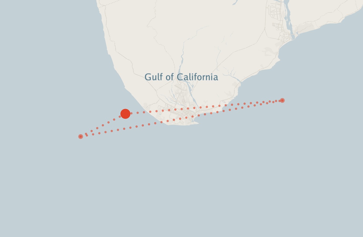 Activity map — real sighting points on an OpenStreetMap basemap