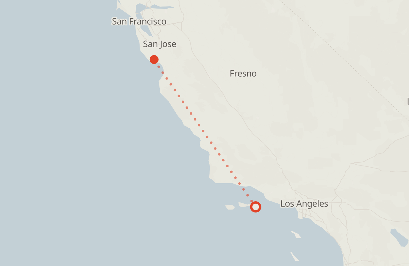 Activity map — real sighting points on an OpenStreetMap basemap