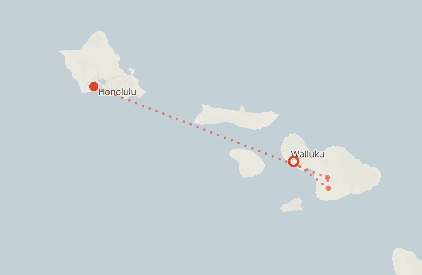 Activity map — real sighting points on an OpenStreetMap basemap