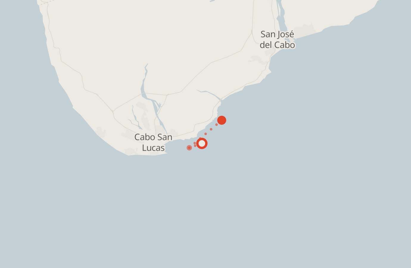 Activity map — real sighting points on an OpenStreetMap basemap