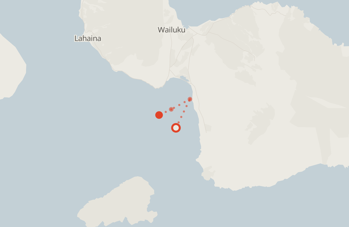 Activity map — real sighting points on an OpenStreetMap basemap