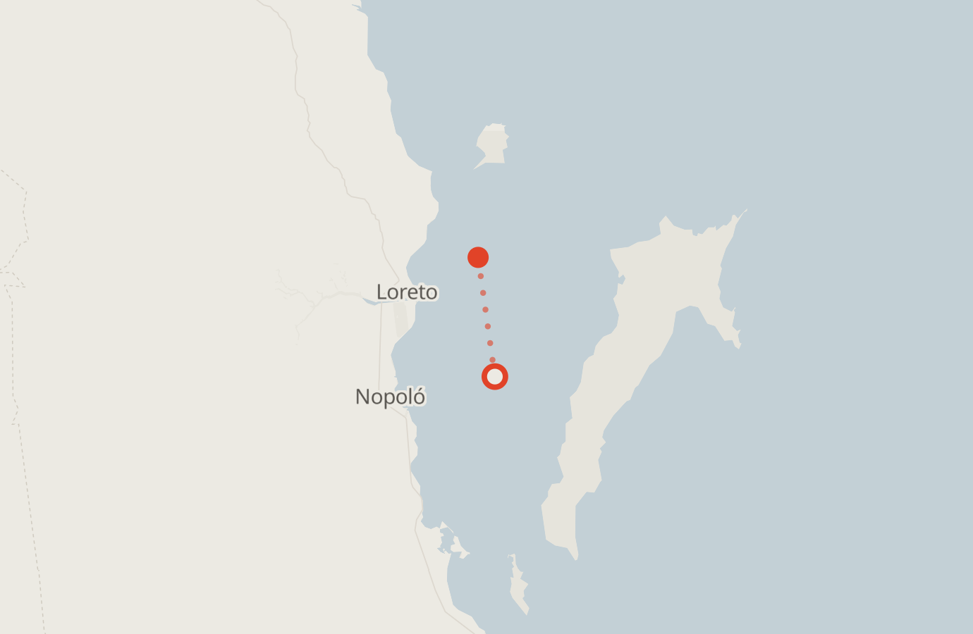 Activity map — real sighting points on an OpenStreetMap basemap
