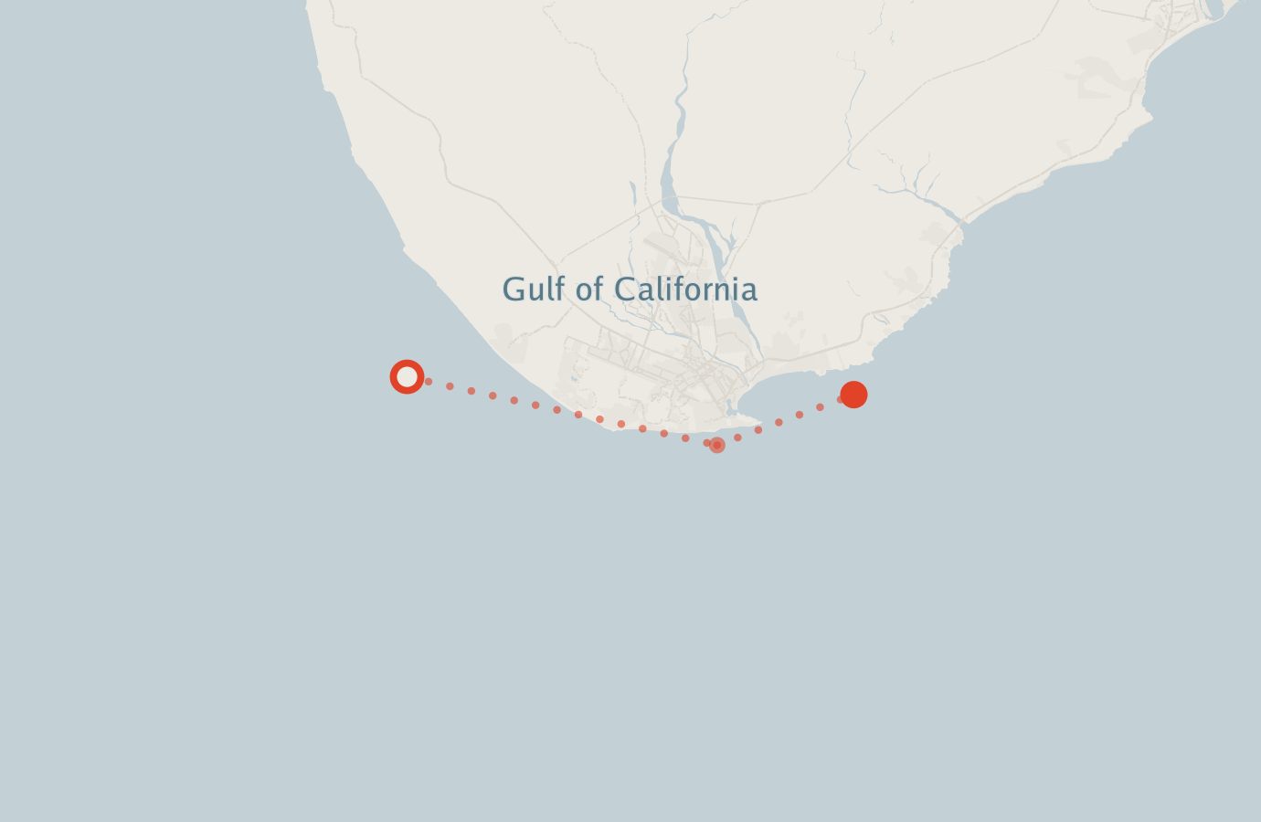 Activity map — real sighting points on an OpenStreetMap basemap