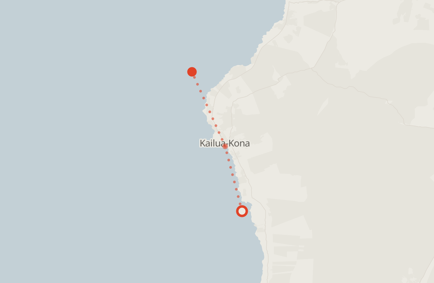 Activity map — real sighting points on an OpenStreetMap basemap