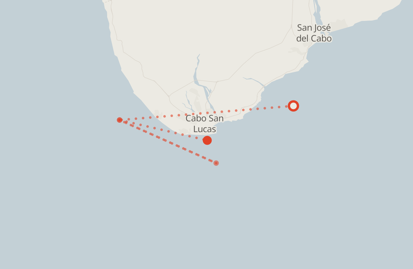 Activity map — real sighting points on an OpenStreetMap basemap