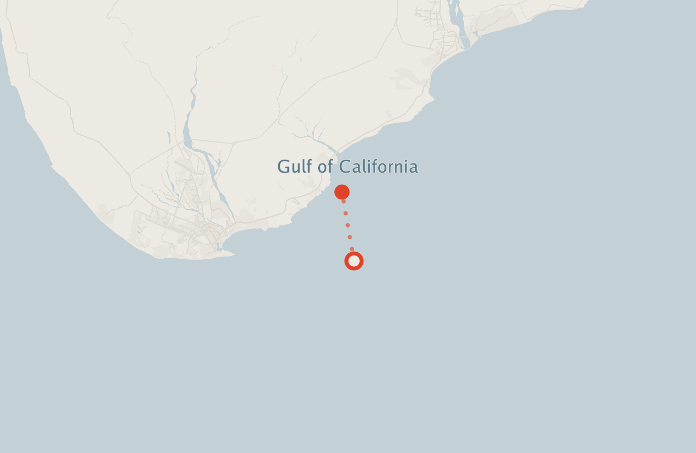 Activity map — real sighting points on an OpenStreetMap basemap