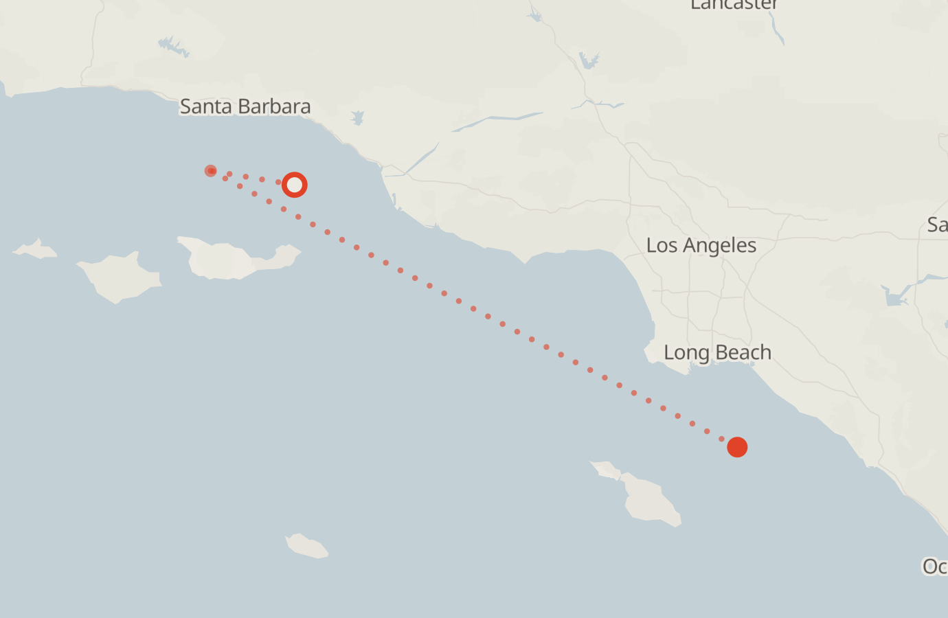 Activity map — real sighting points on an OpenStreetMap basemap