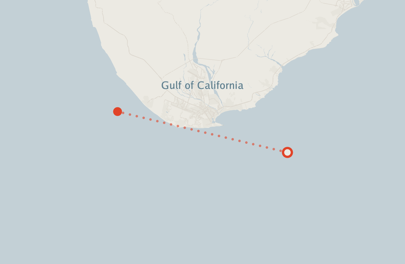 Activity map — real sighting points on an OpenStreetMap basemap