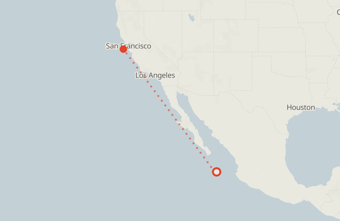 Activity map — real sighting points on an OpenStreetMap basemap