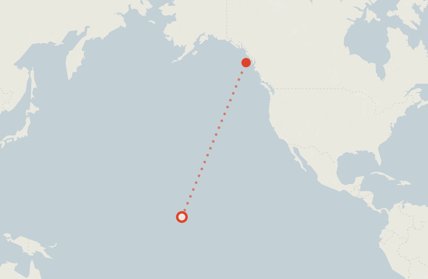 Activity map — real sighting points on an OpenStreetMap basemap