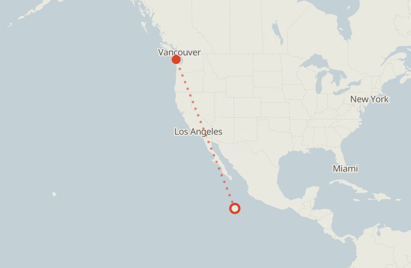 Activity map — real sighting points on an OpenStreetMap basemap