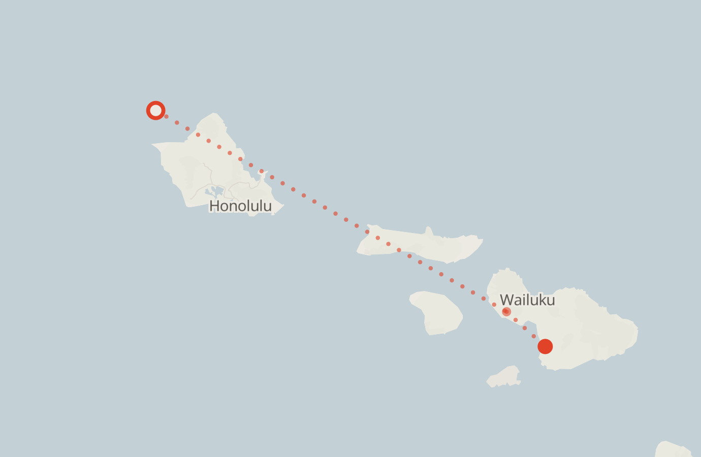 Activity map — real sighting points on an OpenStreetMap basemap