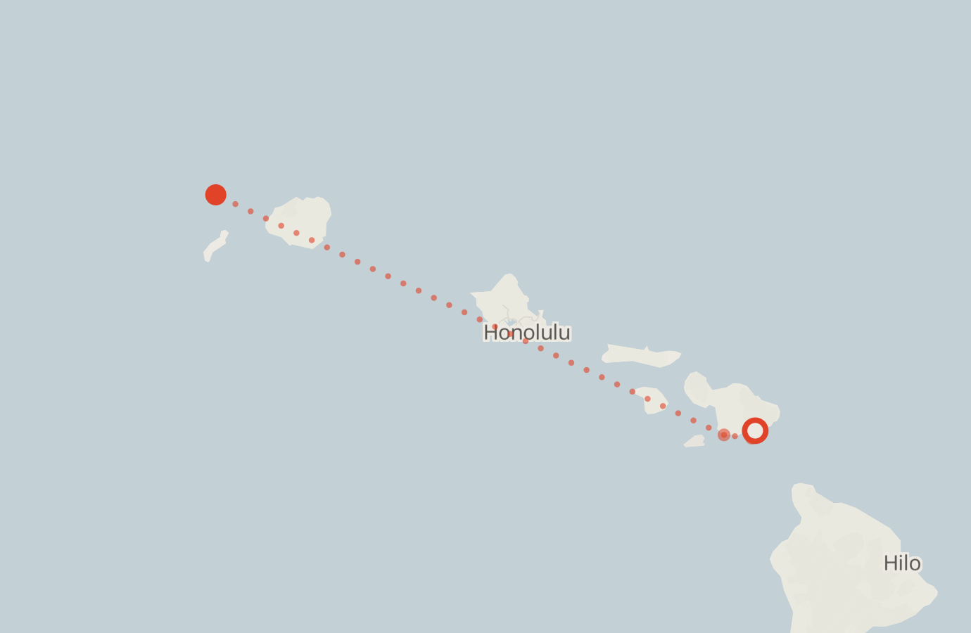 Activity map — real sighting points on an OpenStreetMap basemap