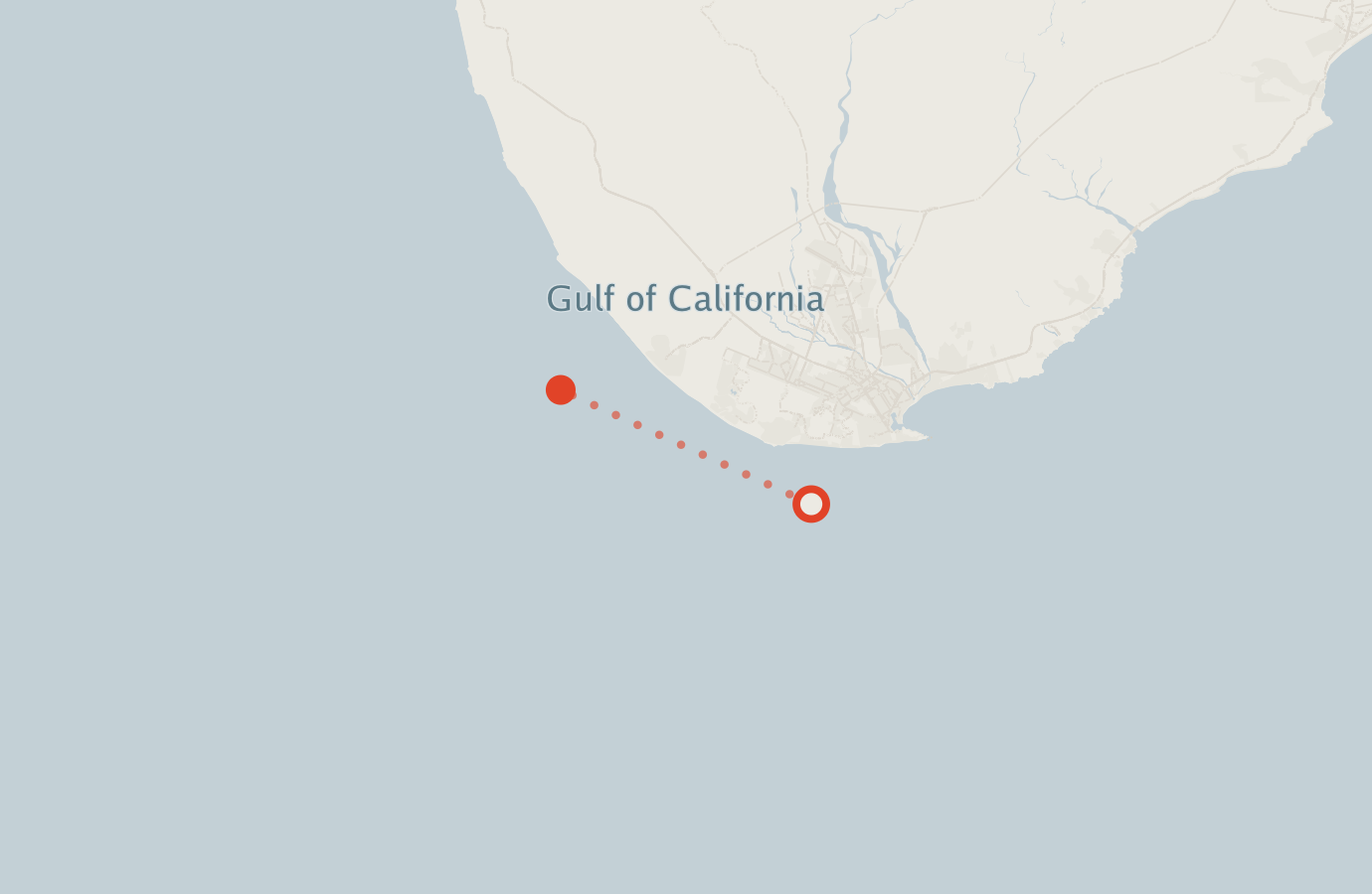 Activity map — real sighting points on an OpenStreetMap basemap