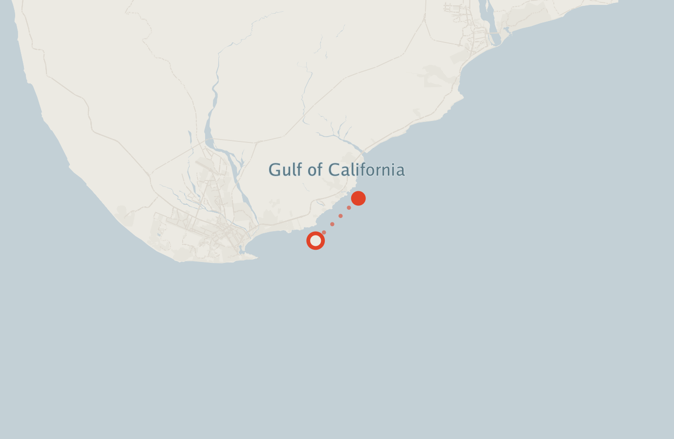 Activity map — real sighting points on an OpenStreetMap basemap