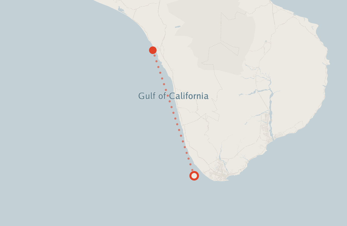 Activity map — real sighting points on an OpenStreetMap basemap