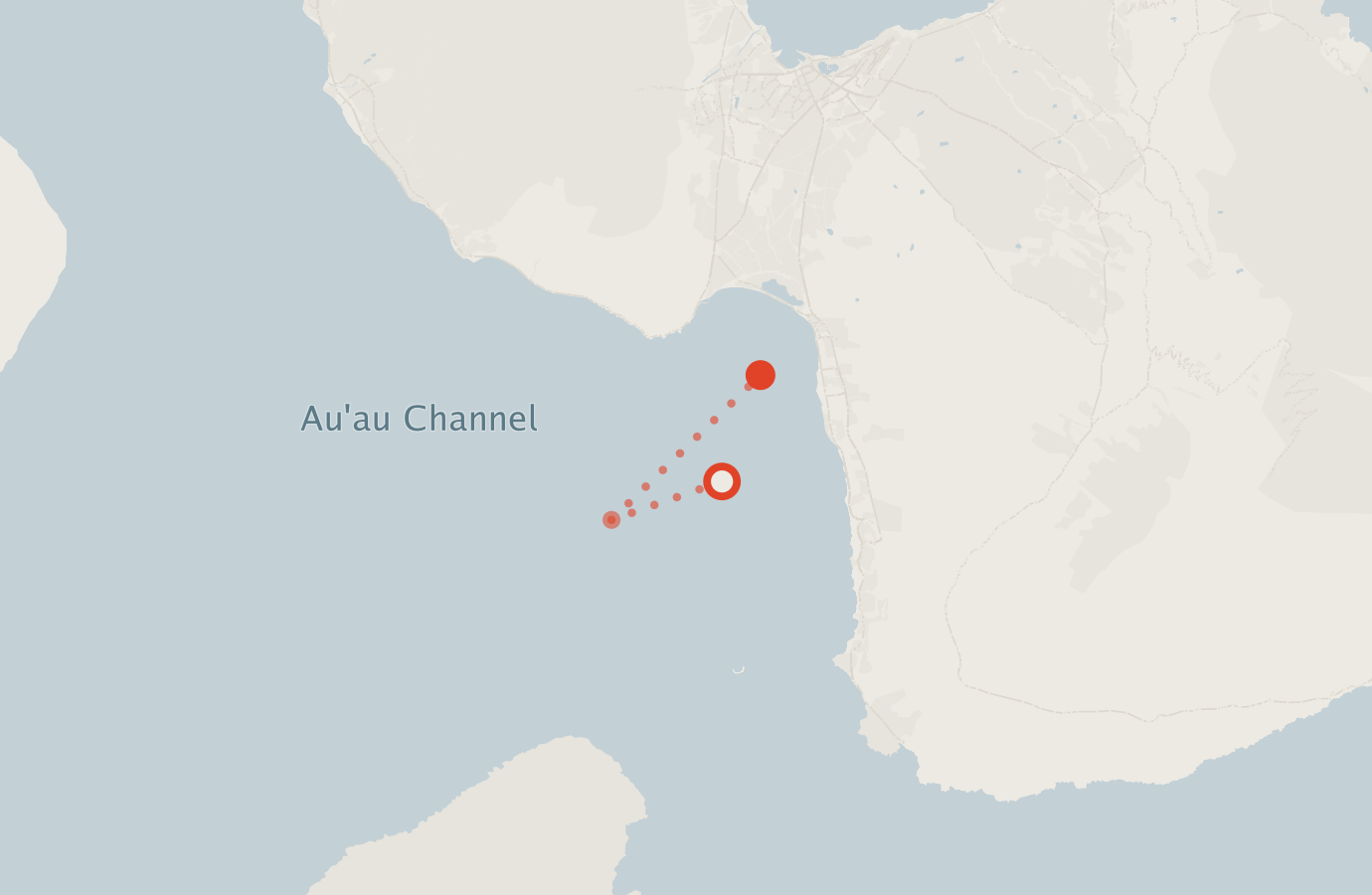 Activity map — real sighting points on an OpenStreetMap basemap