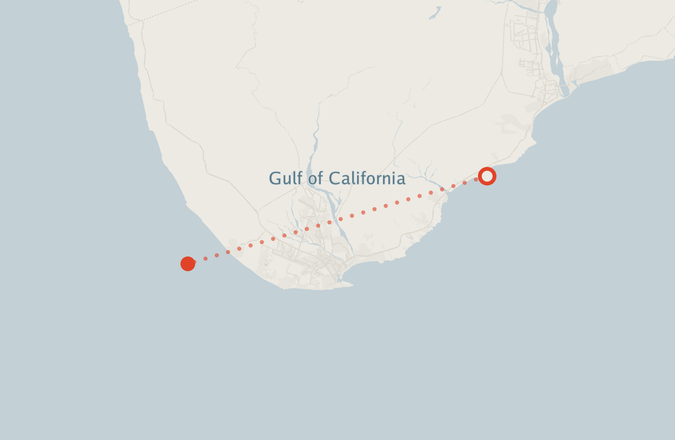 Activity map — real sighting points on an OpenStreetMap basemap