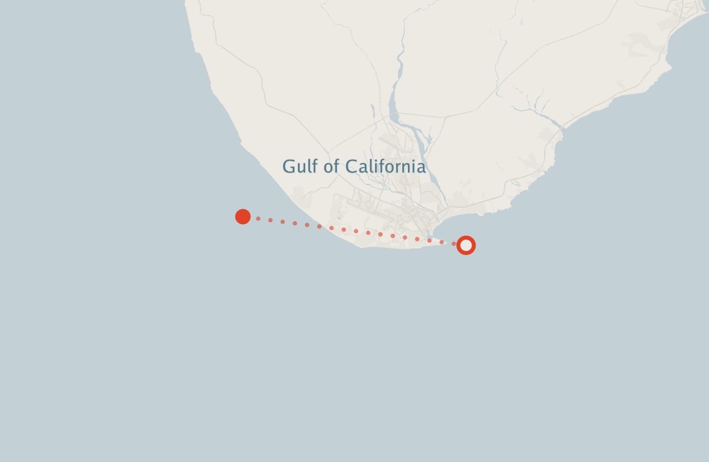 Activity map — real sighting points on an OpenStreetMap basemap