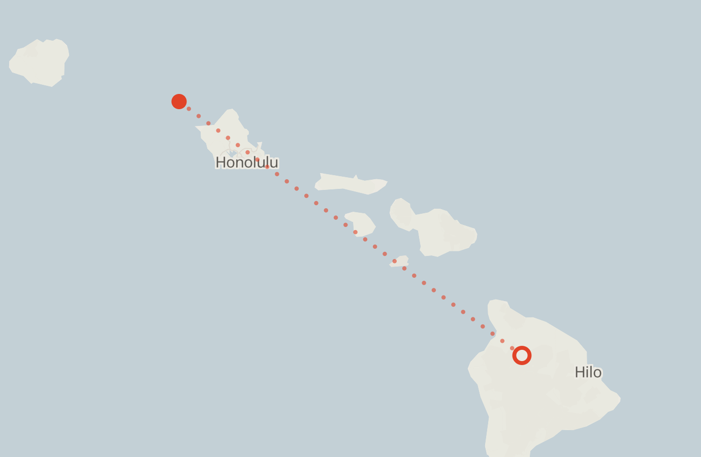 Activity map — real sighting points on an OpenStreetMap basemap