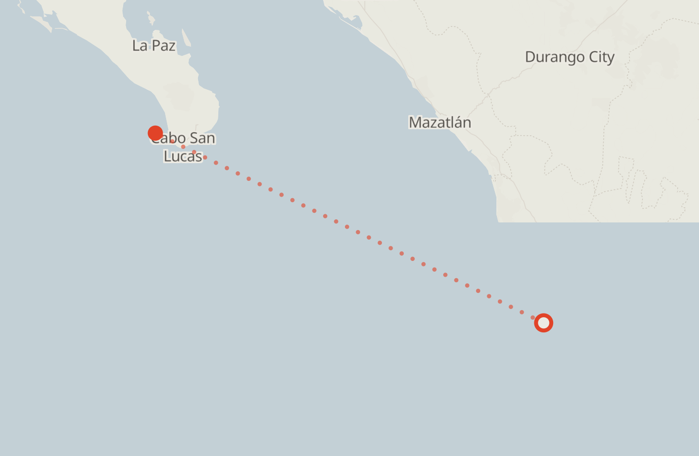 Activity map — real sighting points on an OpenStreetMap basemap