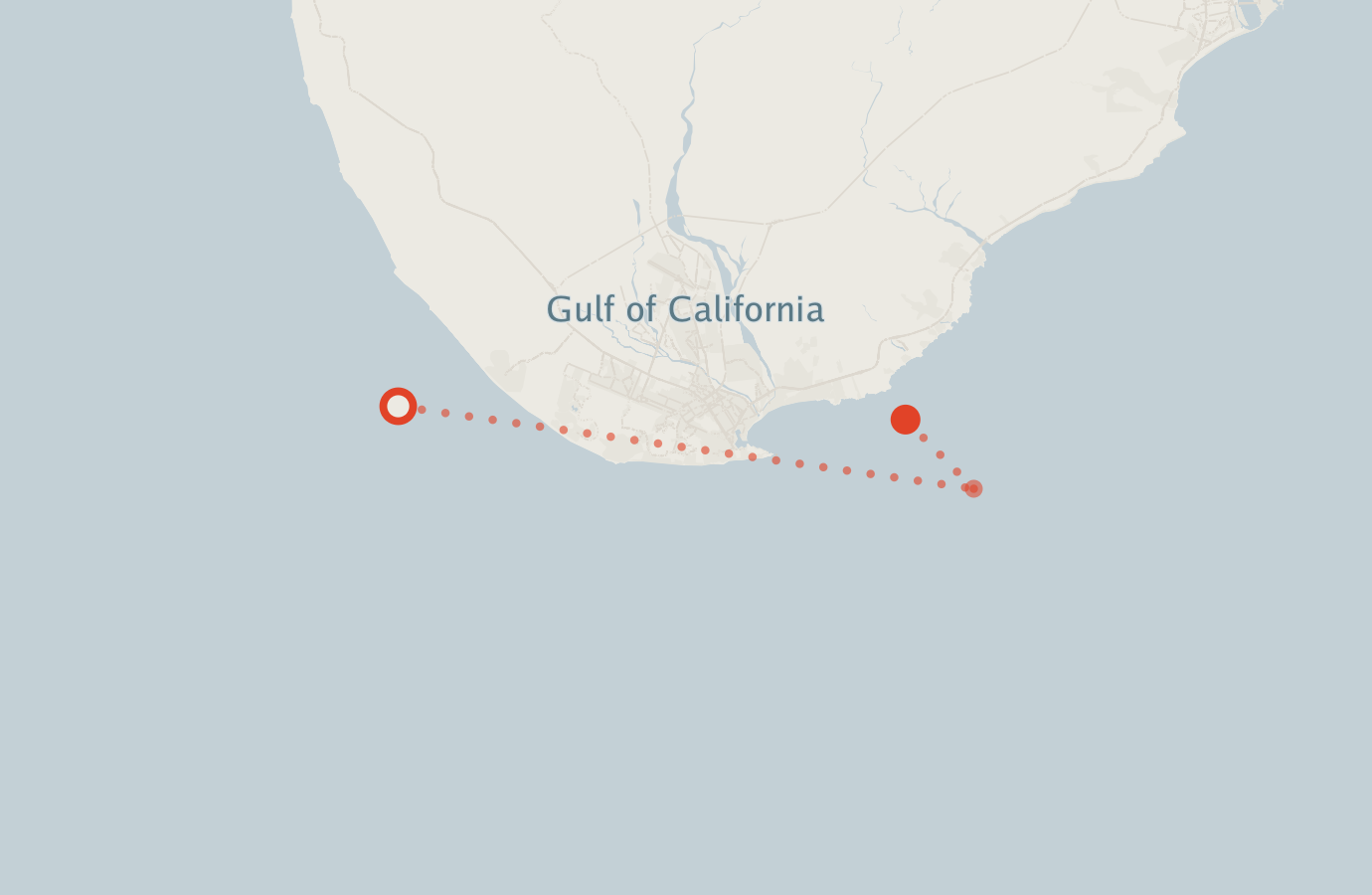 Activity map — real sighting points on an OpenStreetMap basemap