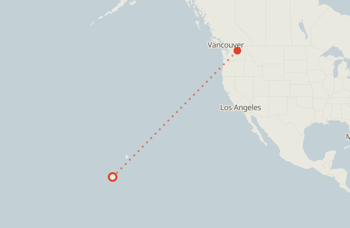 Activity map — real sighting points on an OpenStreetMap basemap