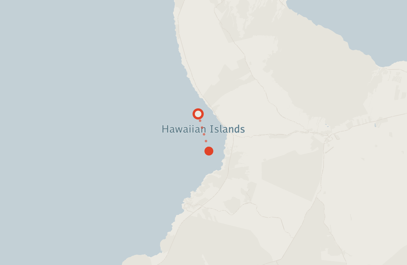 Activity map — real sighting points on an OpenStreetMap basemap