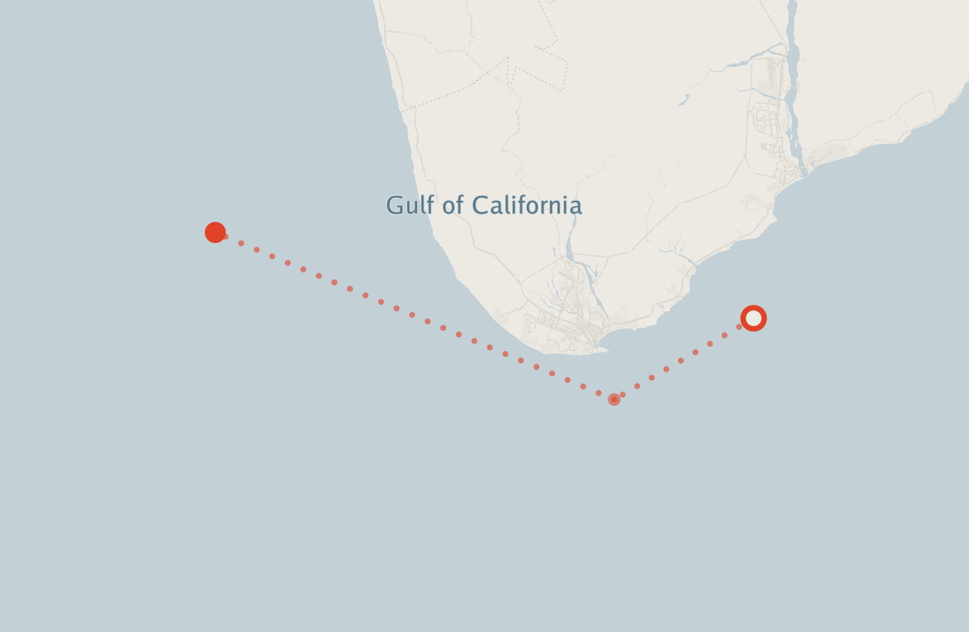 Activity map — real sighting points on an OpenStreetMap basemap