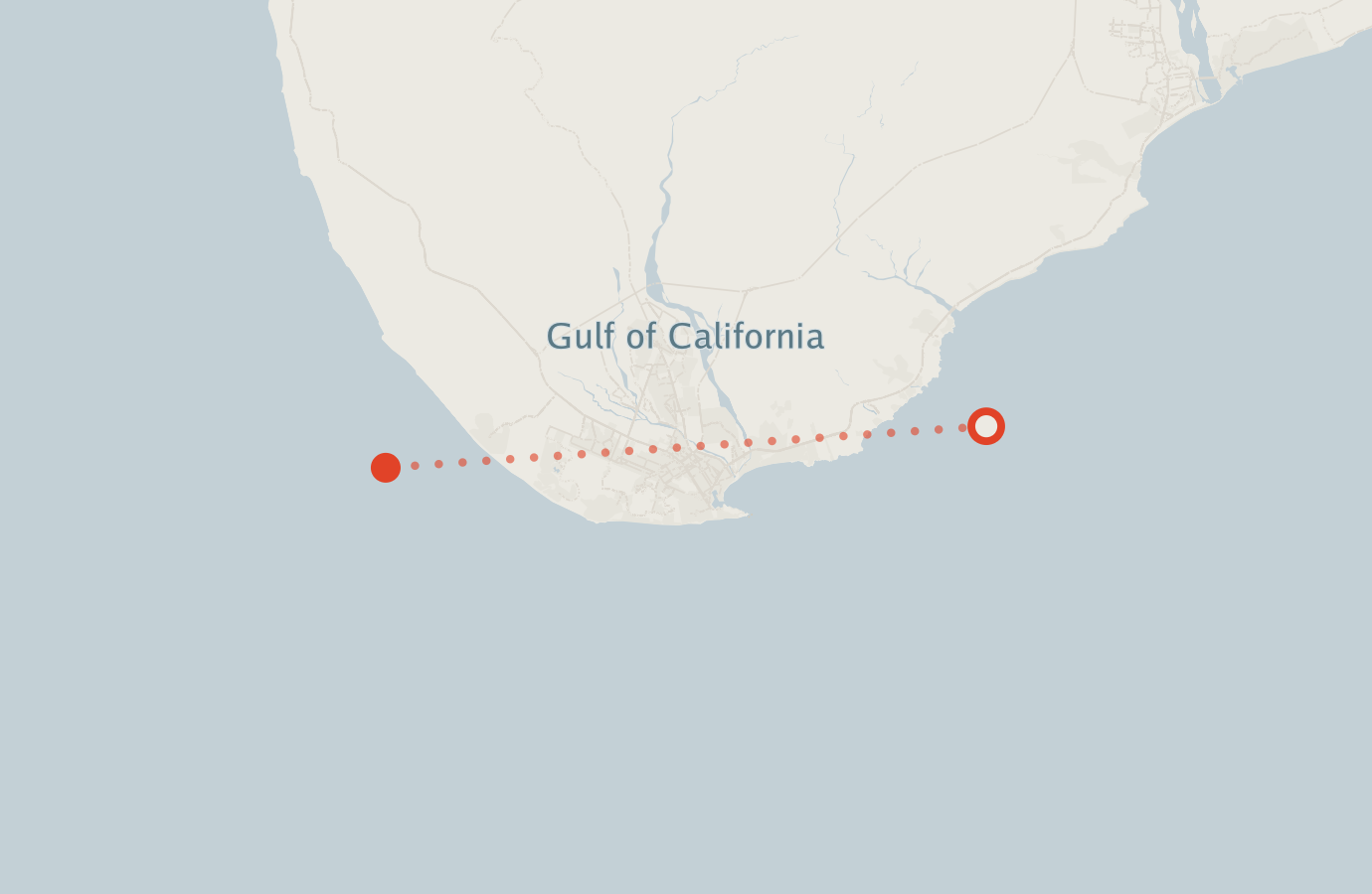 Activity map — real sighting points on an OpenStreetMap basemap